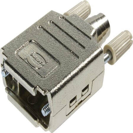 09670090425 D-SUB HOOD 9PIN THERMOPLASTIC 180° - 1