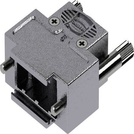 09670090433160 D-SUB HOOD 9PIN THERMOPLASTIC 180° - 1