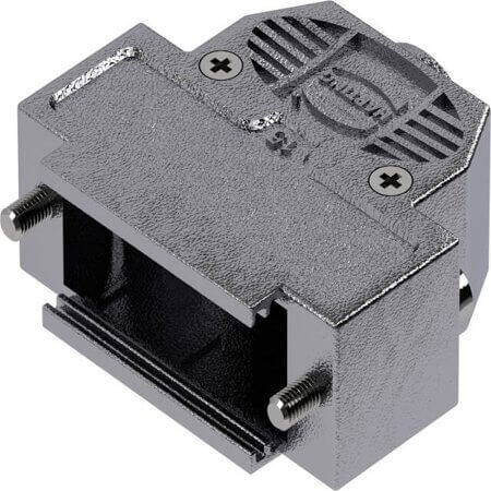 09670150443160 D-SUB HOOD 15PIN THERMOPLASTIC 180° - 1