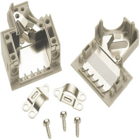 09670150573 D-SUB HOOD 15PIN THERMOPLASTIC 45° - 1