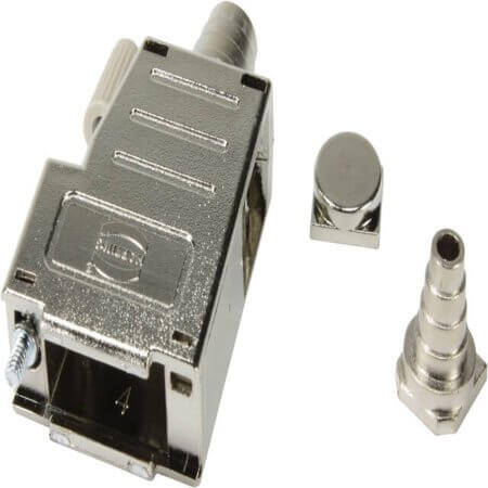 09670250435 D-SUB HOOD 25PIN THERMOPLASTIC 45°/180° - 1