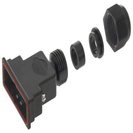 09670250439 D-SUB HOOD 25PIN THERMOPLASTIC 180° - 1