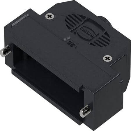 09670250442 D-SUB HOOD 25PIN THERMOPLASTIC 180° - 1