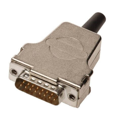 09670370322 D-SUB HOOD 37PIN METAL 180° - 1