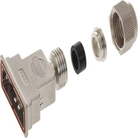 09670500539 D-SUB HOOD 50PIN THERMOPLASTIC 180° - 1