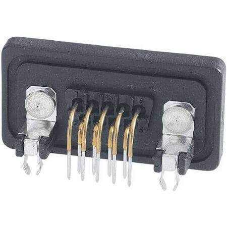 09675096758 CONN. DSUB 9PIN THT R/A SOLDER FEMALE - 1