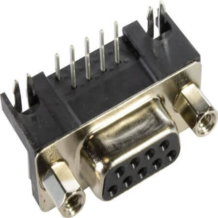 09681535613 CONN D-SUB RCPT 9POS R/A SLDR - 1