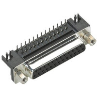 09682535611 CONN. DSUB 15PIN THT R/A SOLDER FEMALE - 1