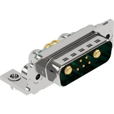 09692009032 CONN. DSUB 7PIN THT R/A PCB MALE - 1