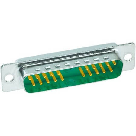 09693117211 CONN. DSUB 21PIN THT V/T SOLDER CUP MALE - 1