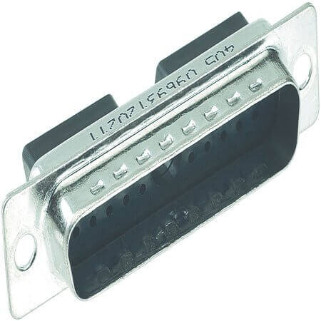 09693120211 D-SUB HOUSING FOR MALE CONTACT 21P COMBO - 1