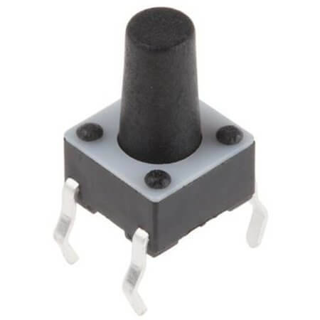 1-1825910-4 SWITCH TACT 6.00x6.00 9.50mm 160gF THT V/T - 1