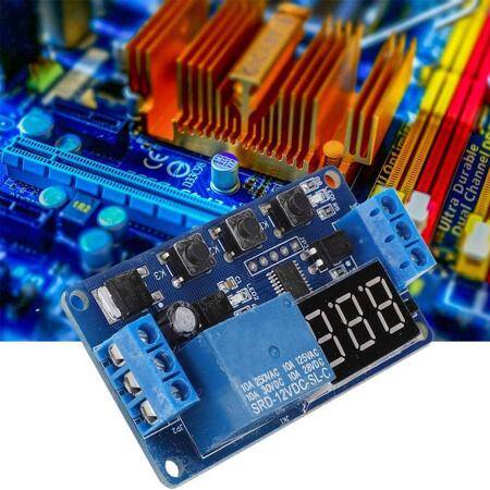 1 Channel Relay Module 12V Adjustable Trigger Delay Cycle Timing Pull-in Switch-on Switch - 2