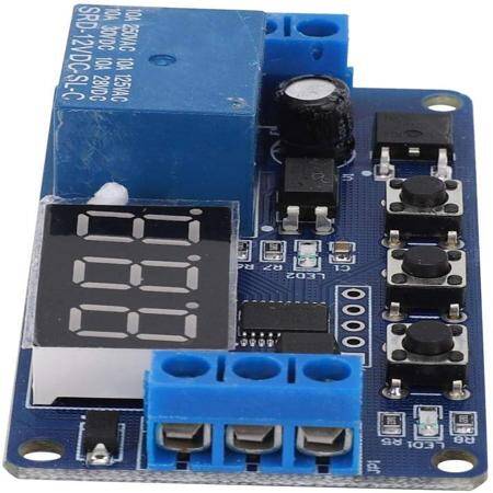 1 Channel Relay Module 12V Adjustable Trigger Delay Cycle Timing Pull-in Switch-on Switch - 3