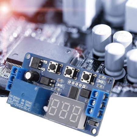 1 Channel Relay Module 12V Adjustable Trigger Delay Cycle Timing Pull-in Switch-on Switch - 4
