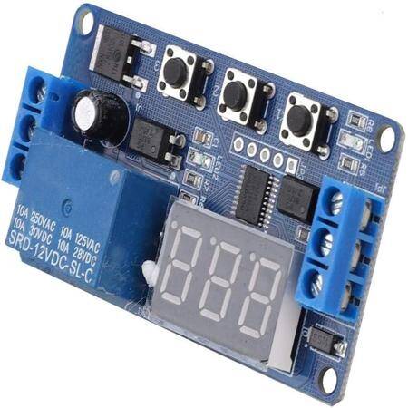 1 Channel Relay Module 12V Adjustable Trigger Delay Cycle Timing Pull-in Switch-on Switch - 5