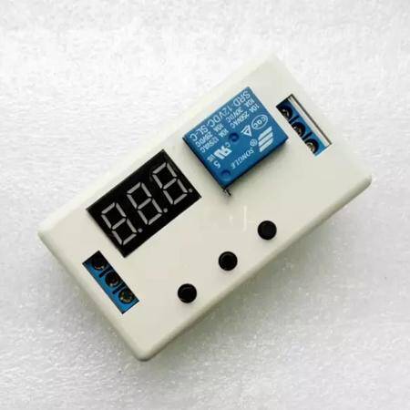 1 Channel Relay Module 12V Adjustable Trigger Delay Cycle Timing Pull-In Switch-On Switch With White Shell - 1