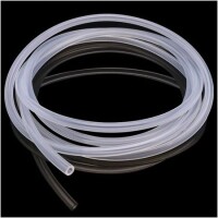 1 metre Esnek Kauçuk Şeffaf Hortum - Silikon Tüp ID 5mm X 9mm OD - 1