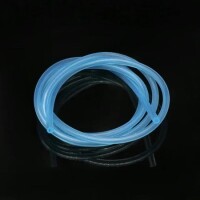 1 metre Gök Mavi si Esnek Kauçuk Şeffaf Hortum - Slikon Tüp ID 6mm X 9mm OD - GorsuElectronic
