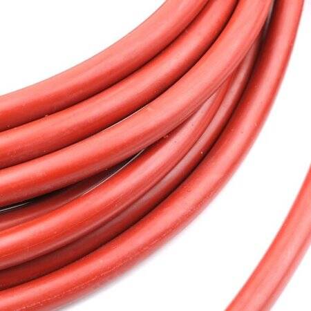 1 metre Gül Kırmızı Esnek Kauçuk Şeffaf Hortum - Slikon Tüp ID 3mm X 5mm OD - 3