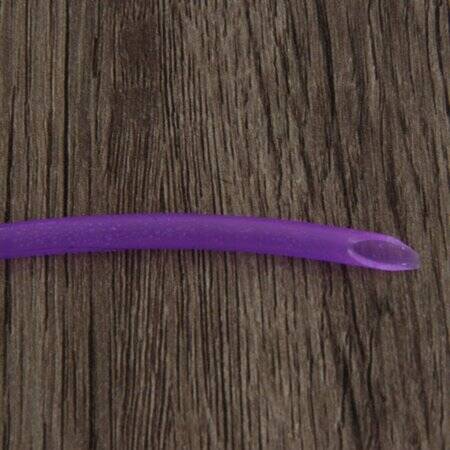 1 Metre Mor Esnek Kauçuk Şeffaf Hortum - Slikon Tüp ID 5mm X 8mm OD - 1