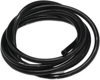 1 Metre Siyah Esnek Kauçuk Şeffaf Hortum - Slikon Tüp ID 6mm X 9mm OD - 1