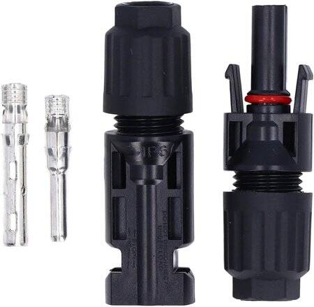 1 Pair MC4 30A 1000V Male And Female PV Connector Plugs - 1