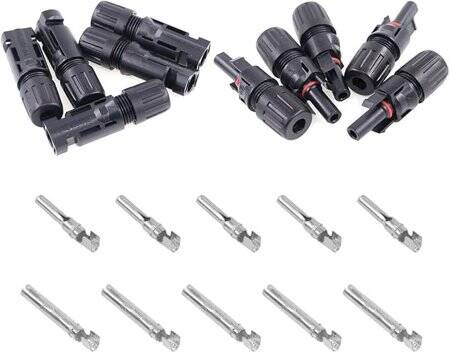 1 Pair MC4 60A 1000V Male And Female PV Connector Plugs - 1