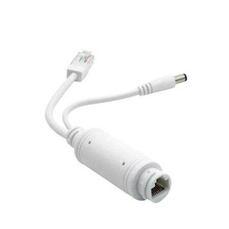 1 Pair White 12V NonstAndard POE Waterproof Splitter Adapter Cable RJ45 DC5.5x2.1 - 2