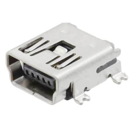 10033526-N3212LF CONNECTOR USB-MINI B TYPE RECEPTACLE 5 POS 90C SMD - 1