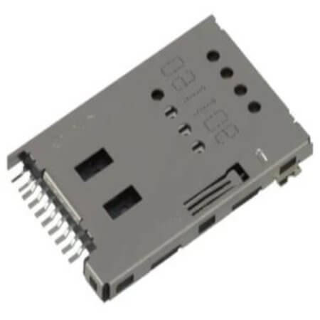 101-00271-82 CONNECTOR SIM CARD 8+2 PIN PUSH-PUSH R/A SMD - 1