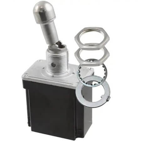 102TL1-3D SWITCH TOGGLE DPDT 15A 125V - 1