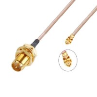 10CM IPEX1 To RP-SMA Female Connector Cable 11mm RG178 - 2