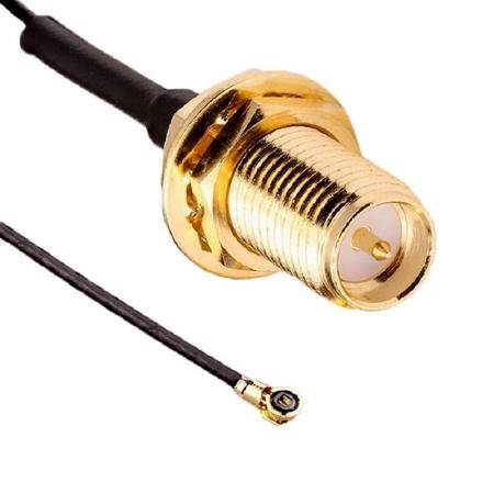 10CM RP-SMA Female To IPEX4 Connector Cable 11mm RG0.81 - 2