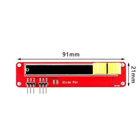 10K Electronic Sliding Potentiometer Module Adjustable Potentiometer Module for Arduino - 3