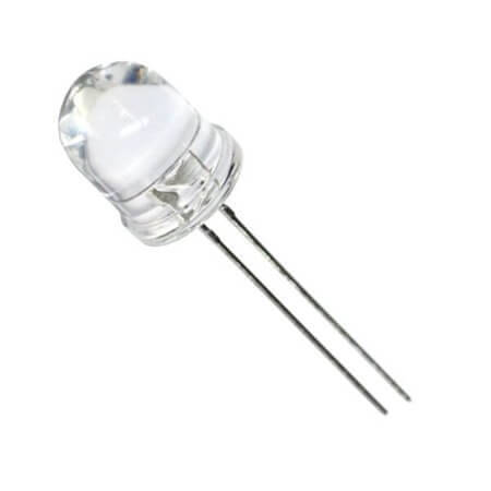 10R3HC-15 LED 10MM RED 8mcd 25° WATER CLEAR - 1