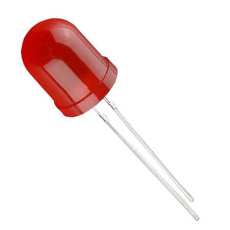 10R3UD-6 LED 10MM RED 100mcd 50° RED/DIFFUSED - 1