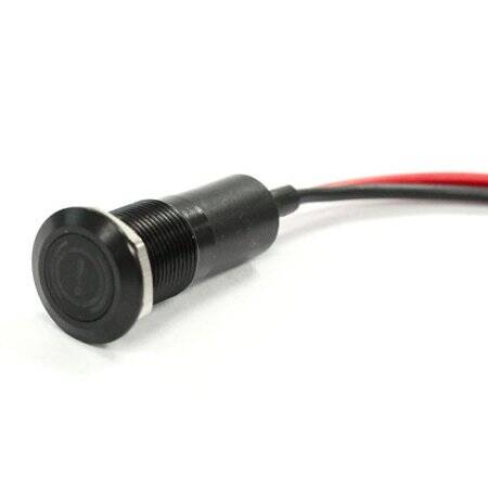 110V 3mm Blue LED Indicator Light With 20cm Cable - 3