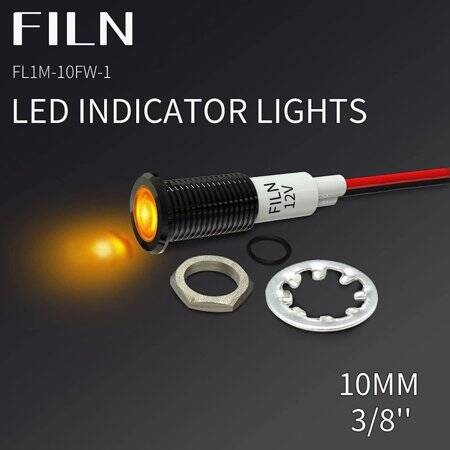110V 5mm Green LED Indicator Light With 20cm Cable - 5