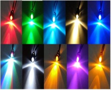 110V 5mm Warm White LED Indicator Light With 20cm Cable - 3