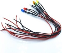 110V 5mm Warm White LED Indicator Light With 20cm Cable - 5