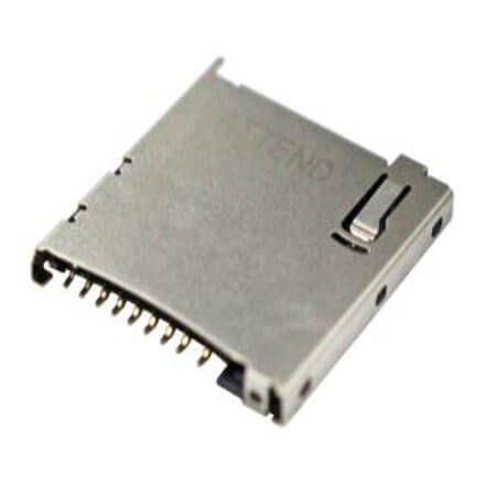 112L-TDA0 CONN.MICRO SD CARD PUSH PUSH 17+2PIN W/SWITCH - 1