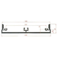 1135KT330 AL.SOĞUTUCU ALÜMİNYUM SOĞUTUCU H=25MM G=135MM L=330MM - 1