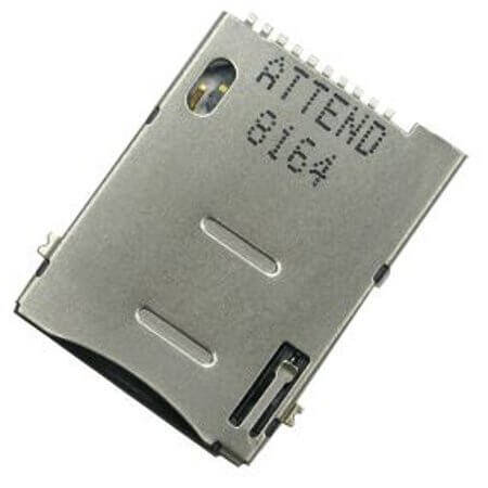 115A-BDA0-R01 CONN.SIM CARD PUSH PUSH 8+2 PIN W/SWITCH - 1