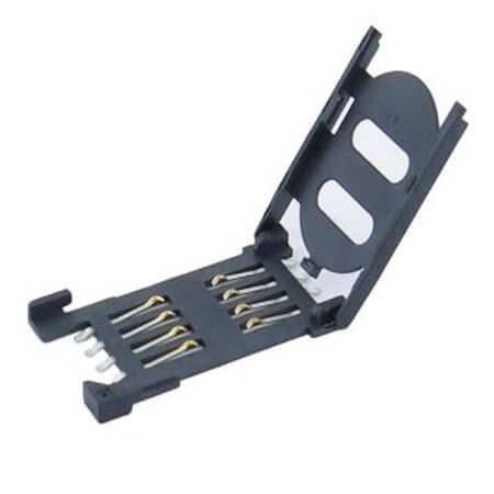 115B-BAA0-R01 CONN.SIM CARD PLASTIC HINGE TYPE 8PIN W/PEG - 1