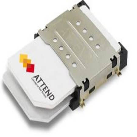 115H-BA00 CONN.SIM CARD DUAL PORT PUSH PULL 16PIN H:3.00 - 1