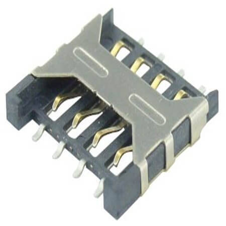 115I-BEAA-RA1 CONN.MICRO SIM CARD WITH DETECT SMT 8PIN W/SHELL - 1