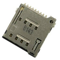 115Q-BCA0 CONN.MICRO SIM CARD PUSH PUSH 8+2 SMT WITH SWITCH - 1