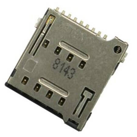 115Q-BCA0 CONN.MICRO SIM CARD PUSH PUSH 8+2 SMT WITH SWITCH - 1