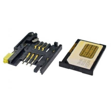 115T-AAA1 CONN.SIM CARD WITH SWITCH 6PIN WITH TRAY 115-00004 - 1